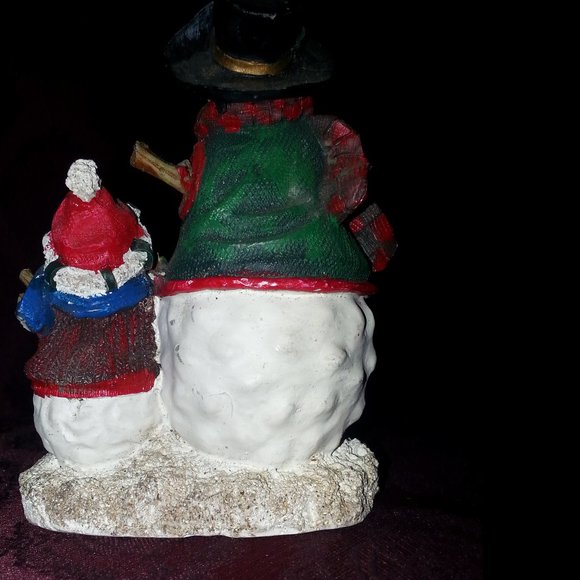Rare Vintage Handmade Snowman & Son Figurine - Picture 2 of 6